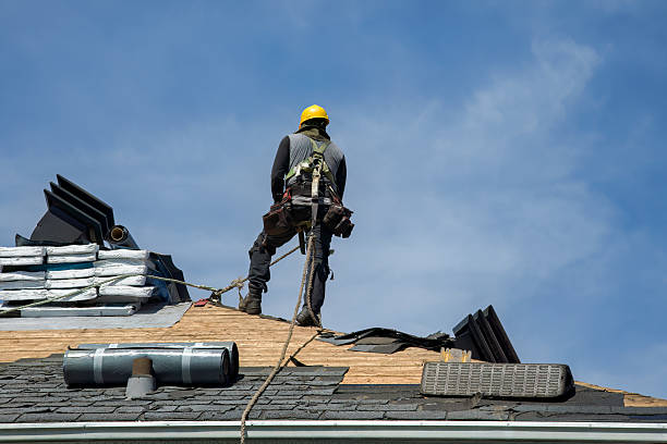 Professional Roof Installation technician working in Babylon, NY